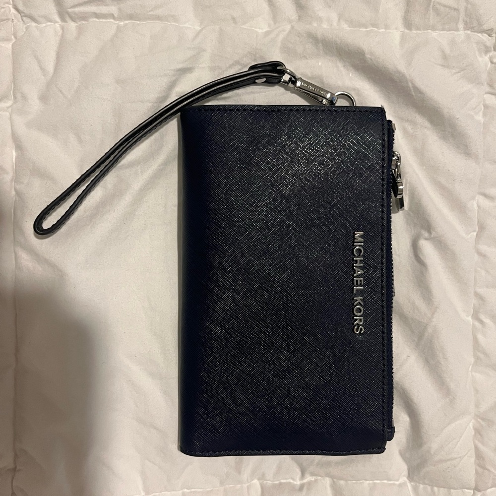 Michael Kors Navy Blue Wristlet